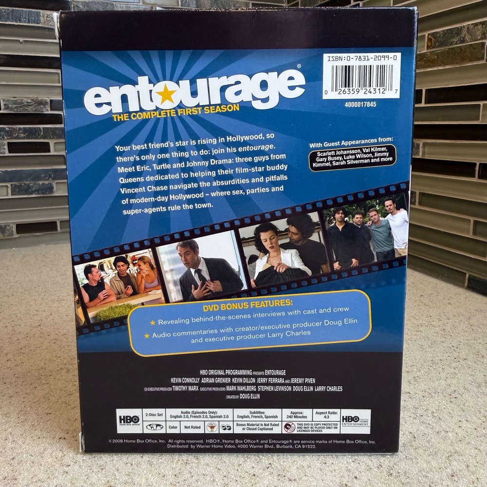 Entourage The Complete First Season DVD 2-Disc Set HBO Series Vincent Chase - Picture 2 of 8